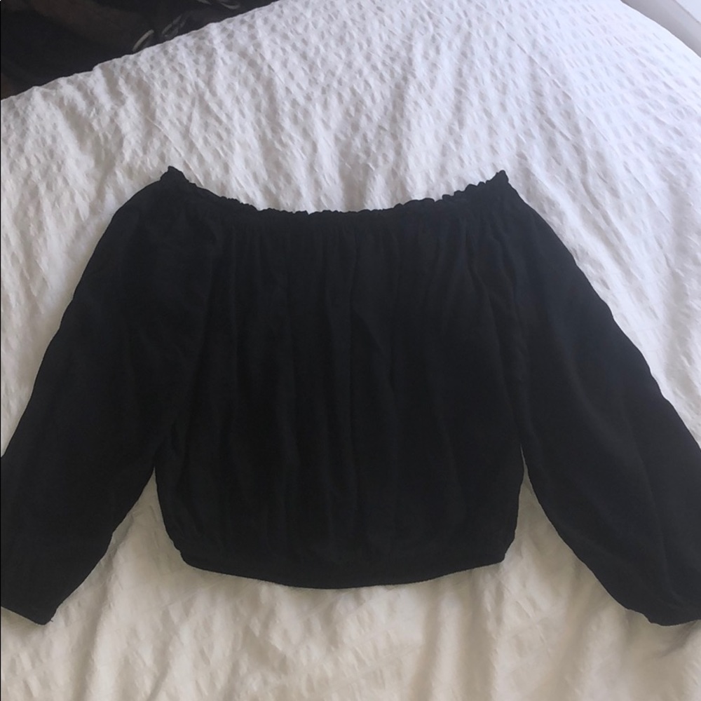 Brandy Melville Black off the shoulder top